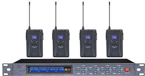 Kit de conferencias inalámbrico UHF con 4 micrófonos portátiles - KARMA SET 8042LAV