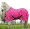 York Pony Abschwitzdecke mit Kreuzgurt Horsi Fleecedecke Turnierdecke Pink (105 cm)