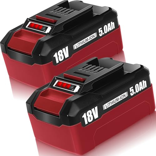 2Pack 18V 5000mAh Ersatzakku für Power X-Change Akku 18V Li-ion Akku Geeigenet für Power X-Change Geräte mit LED-Anzeige