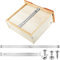 Moxweyeni Kit de Reparación de Cajones de Tocador, Soporte de Cajón de Basura de Cocina, Accesorios de Muebles para Reforzar la Reparación de Aglomerado de Madera