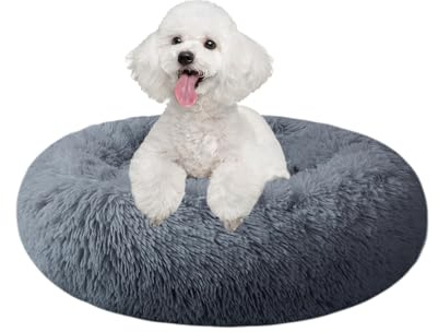 Nisrada Lit pour Chiens de Petite, Moyenne et Grande Taille, 50,8 cm, lit Rond, Confortable et Doux pour Animal de Compagnie avec Fond antidérapant