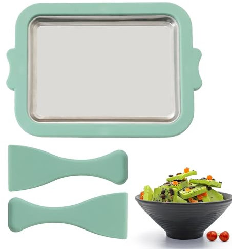 Sorbetière instantanée, sorbetière maison | Machine à crème glacée roulée en acier inoxydable - Machine à yaourt glacé, machine à rouleaux de crème glacée en acier inoxydable de qualité alimentaire po