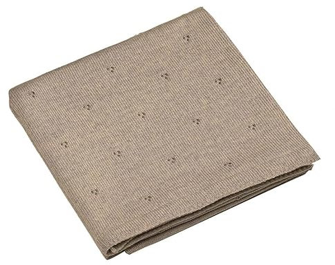 Ander Babydecke Merinowolle Apollo - Kuscheldecke Kinder 75cm x 100cm - Baby Kuscheldecke Beige Farben - Baby Zubehör Bequem und Sicher