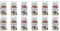 BURI Lufterfrischer Vanille Duft | 12er Pack Aromatischer Raumduft passend für alle automatischen Duftspender, Sprühgeräte, Maschinen, Erfrischendes Aroma und Duftintensität