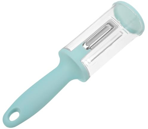 Ciieeo éplucheur de peau couteau office éplucheurs pour tasse de coupe-fruits éplucheurs de pomme de terre choux de chou Gadgets en acier inoxydable Sky-blue