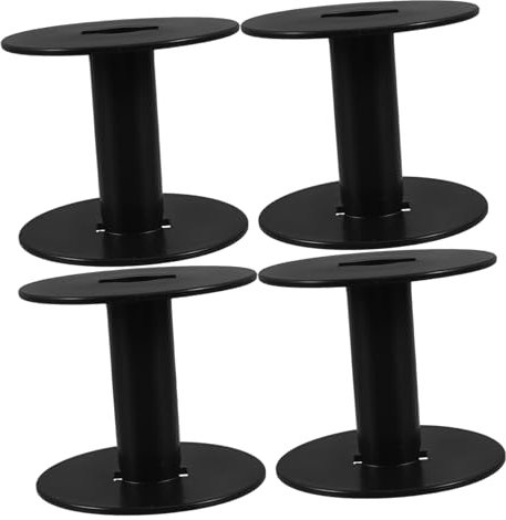 KONTONTY 4pcs Empty Thread Spools Plastic Ribbon Bobbin for Crochet Bobbin Wire Winding Tool Thread Spool