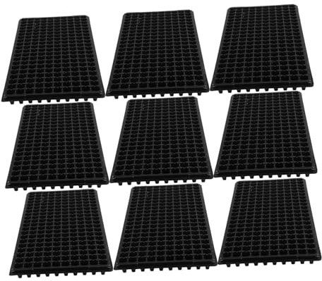 AKOOSY 10 Pezzi Vassoi Semenzaio in Plastica Celle per Piantine Vaschette Leggere e Ventilate per Germinazione e Coltivazione Domestica Promuove Radicazione e Facile