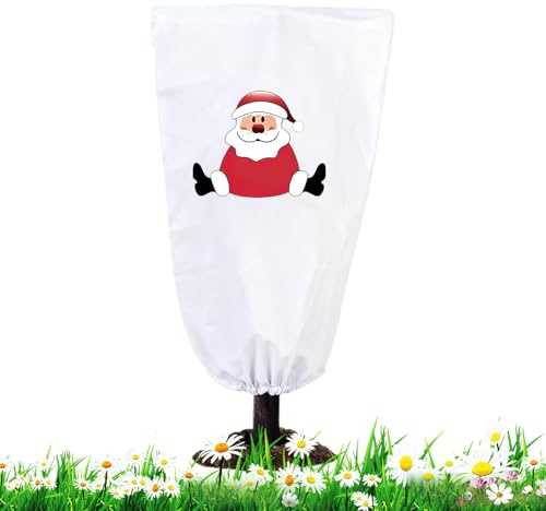 Generico Coperture Piante - Barriera Neve Coperta Traspirante - Copertura a Tema Natalizio per Piante in Gelido Invernale | per Albero Rosa Arbusto Cespuglio Verdura Frutta