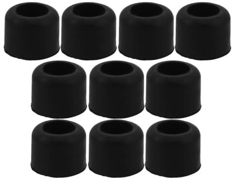 GATHINESS 10pcs Rubber Bumper Pads Anti-collision Dock Buffer Blocks for Truck Trailer Rear Edge Protection Heavy Duty Shock Absorbing Guard with Rounded Corners