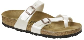 Birkenstock Womens Mayari Graceful Pearl White Birko-Flor Sandals 39 EU