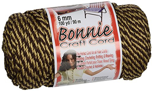 Bonnie Macrame Craft Cord 6mmX100yd, Brownie