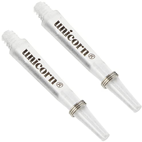 Unicorn Dartschäfte | Gripper 3 Mirage | strapazierfähiges Nylon | transparent | 3 Schäfte | kurz 34,4 mm