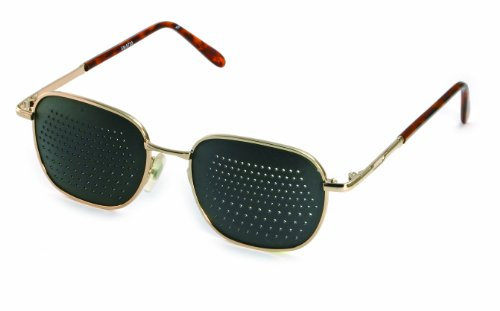 metal pinhole glasses 420-EGB - bifocales Grid - incl. Accessories by Biotec