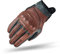 Shima CALIBER Herren Retro Vintage Custom Sommer Motorradhandschuhe, Braun, S