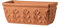 NEU !! Orig. Italienischer Blumenkasten 42 cm aus Terracotta Balkonkasten Pflanzkasten Blumentopf Pflanzgefäß Terrakotta