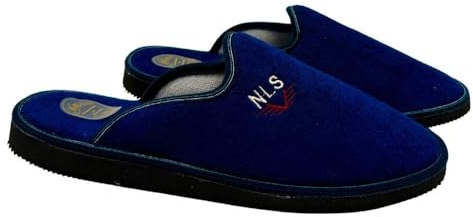 Zapatillas de casa azules para hombre con suela de goma 46-52