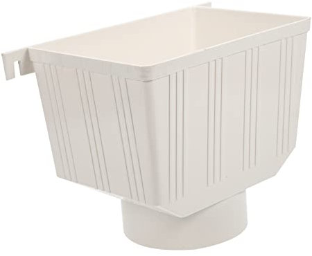 KONTONTY Colector De Agua De Lluvia Desviador De Bajante Pvc 110 Mm Sistema De Recogida De Agua Para Canaletas y Bajantes Kit Para Recolección De Lluvia Hogar Exterior