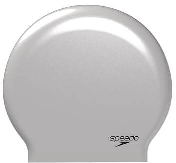 Speedo Biofuse Protective Bonnets de Bain pour Mixte Adulte, Argent, L