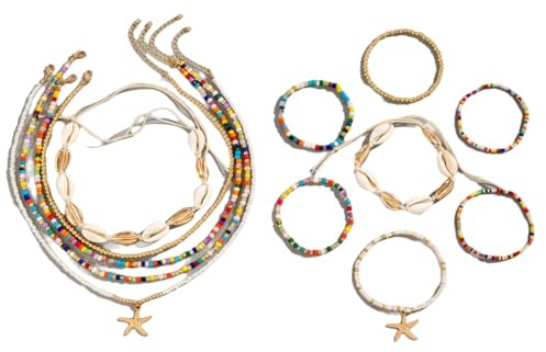 ZORVUJI Collana conchiglie donna set collane estive boho