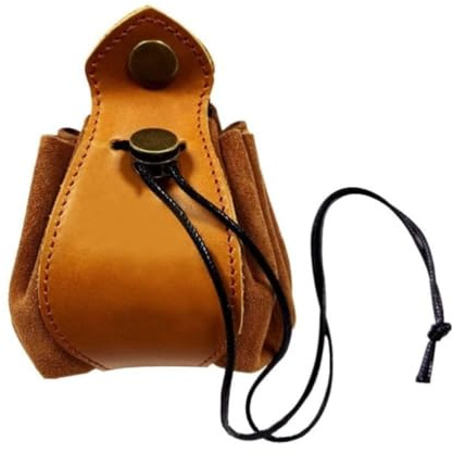 Alomejor Bolsa de Dados de PU con Cordón Hecha a Mano Bolsa de Almacenamiento con Bandeja Plegable para Accesorios Pequeños Protectora para Dados para la Noche de Juegos de Almacenamiento Colgante