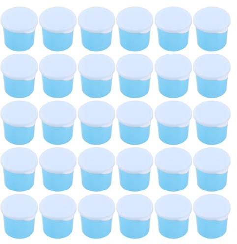 jojofuny 100 St Plastmedicin Doskoppar med Lock Återanvändbara Små Mätkoppar för Flytande och Piller Precisionsdosering för Sjukvård och Hem Organisering och Färgkodning för Enkel