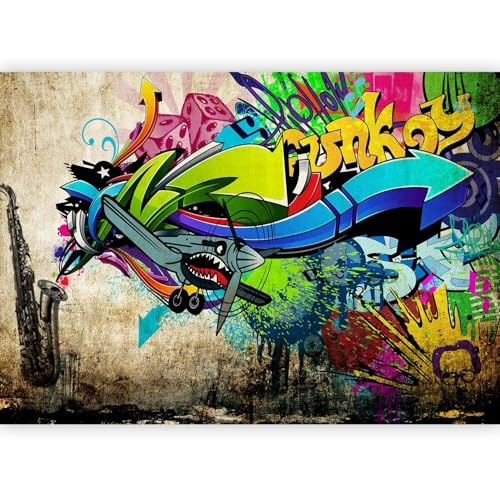 Papier peint murando intissé 350x256 cm Décoration Murale XXL Poster Tableaux Muraux Tapisserie Photo Trompe l'oeil Graffiti 10110905-9