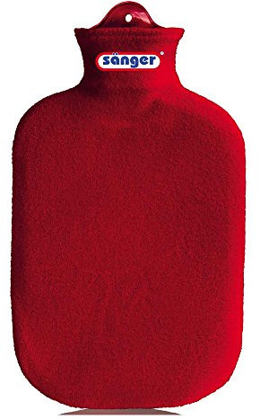 2 litri gomma della borsa dell' acqua calda con rivestimento in pile, calore bottiglia, rivestimento di u. colore a scelta