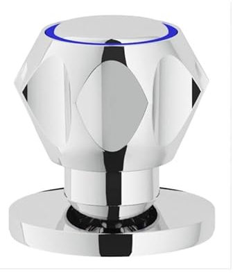 Nobili Rubinetterie NZ06008/3ZCR Rubinetto d'Arresto ad Incasso, Cromo