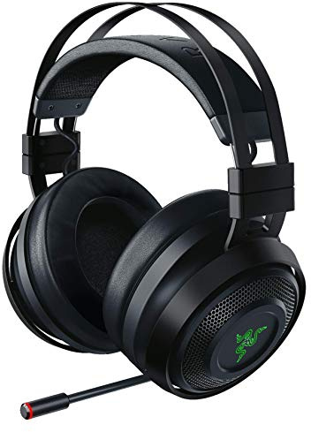 Razer Nari Ultimate Wireless 7.1 Surround Sound Gaming Headset: THX Audio & Haptic Feedback - Auto-Adjust Headband - Chroma RGB - Retractable Mic - For PC, PS4 (Renewed)