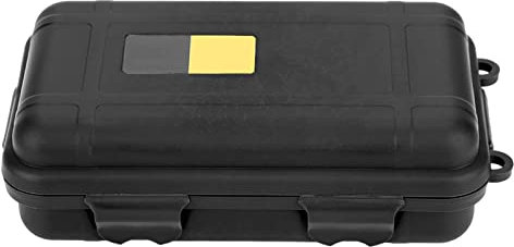 Alomejor Dry Box Survival Storage Box Pressure-Proof Dust-proof Outdoor Survival Equipment Sealed Container Box for Outdoor Survival(Black Small)