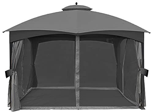 ABCCANOPY Universal 10' x 12' Gazebo Replacement Mosquito Netting Walls (Gray)