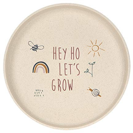 LÄSSIG Assiette enfant sans mélamine, sans BPA, pour lave-vaisselle et micro-ondes/Plate Garden Explorer