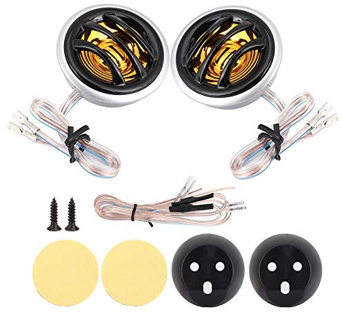 EVGATSAUTO Car Audio Lautsprecher, 2Pcs 12V 150W Auto Mini Super Power Loud Dome Audio Stereo Lautsprecher Hochtöner Lautsprecher Horn
