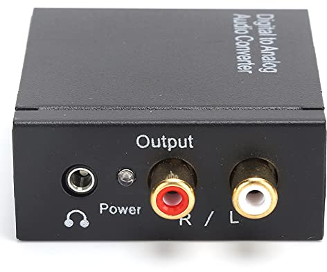 3,5 Mm Ljudadapter, Digital Ljudomvandlare, Digital Optisk Koaxial Till Analog -omvandlare med 1 Omvandlare 1 USB -kabel 1 Fiberoptisk Kabel 1 Ljudkabel(Digital ljudomvandlare)