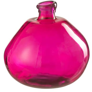 VASE Tropfen Glas Fuchsie
