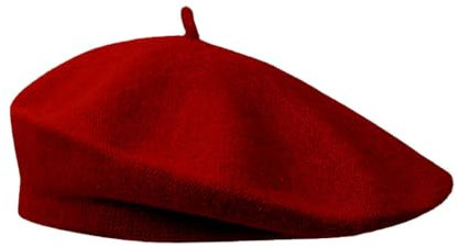 GIDWRIY Baskenmütze Damen Einfarbig,Barett Damen Wolle,Französischer Barett Künstler Klassische,Basken Mode,Künstler Mütze, Baskenmütze Mit Kaschmir, Franzosen Mütze Barrett