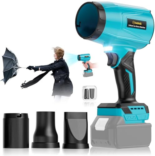 TASDISE Souffleur de Feuilles sans Fil pour Batteries Makita 18V, Moteur Brushless 50000Tr/Min, Pression 850G, Souffleur Turbo pour Nettoyage de Voiture, Enlève Feuilles, Neigee (sans Batterie)