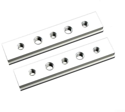Barra di scorrimento a T in lega di alluminio, confezione da 2 pezzi, 100-450 mm, con scanalatura a T, per sega da tavolo, lavorazione del legno, banco da lavoro e progetti fai da te (100 mm)