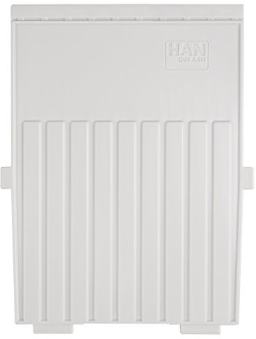 HAN Stützplatte für Karteitröge und Karteikästen, 5 STÜCK, Polystyrol, A5 hoch, Trennplatte, 9025-1-11, lichtgrau