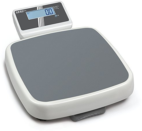 KERN Optics Professionelle Step-On-Personenwaage mit Eich- und Medizinzulassung, 250 kg Wägebereich, 100 g Ablesbarkeit