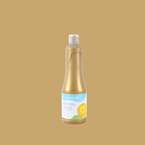 La Pajarita 174873 vernice Tempera liquida metallizzato TL-13, Oro Rico, 500 ml