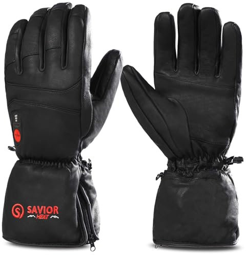SAVIOR HEAT Beheizbare Handschuhe Elektrische Batterie Wiederaufladbare Männer Frauen Skifahren Motorrad Jagd Camping Wandern