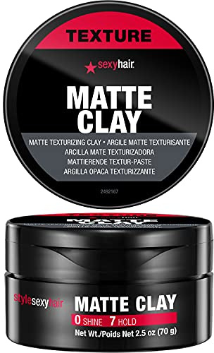 Style Sexy Hair Matte Texturizing Clay by Sexy Hair for Men - 2.5 oz Clay