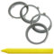 4X Zentrierringe 60,1 x 54,1 mm Grau Felgen Ringe + 1x Reifen Kreide Fett Stift