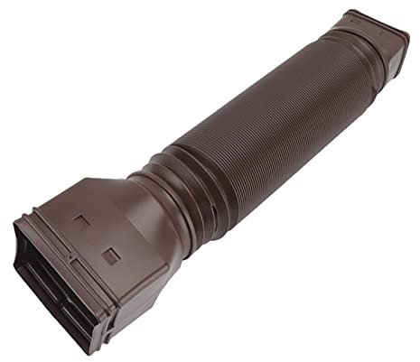 Fdit Extensor de Bajante, Extensión de Bajante de Canalón de Lluvia Conector del Extensor de Bajante Mantenimiento de Tubería de Drenaje (Marrón)