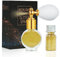 AOOWU Glitter Spray, Glitzer Spray für Face und Body, Glitzer Haarspray Make-up Sparkle Puder Kosmetik Shimmer Highlighter, Powder Glitterspray Haare Körper für Weihnachten Rave Party（Gold/B）