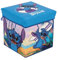 Superdiver - Aufbewahrungsbox und Hocker Stitch - Offizielle Lizenz Disney - 30x30x30 cm - Faltbarer Pouf mit gepolstertem Deckel - Spielzeug-Organizer
