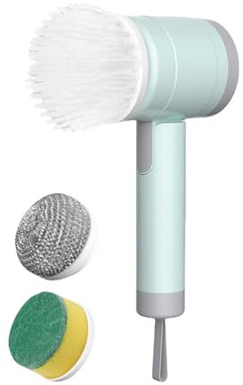 Scrubber Elettrico Rotante | Scopa Elettrica a Batteria Senza Fili | Attrezzo Pieghevole Ricaricabile Per Piastrelle Vasca Auto Bagno Cucina