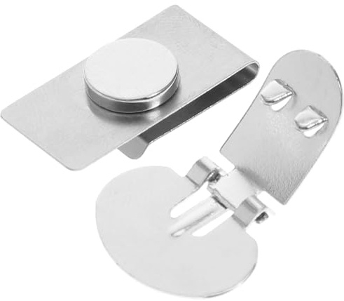 ROMISBABA Pinza de Corbata Magnética Invisible, Clip de Cuello Plateado, Cierre Automático Antirruidos para Hombre y Mujer, Accesorio de Camisa Ajustable para Oficina y Eventos Formal,