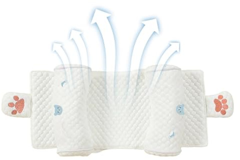 Almohada Infantil - Almohadilla Suave De Algodón Transpirable - Soporte Cabeza Dormir Coche Infantil,para Niños Y Niñas Dormir En Coche Interior Hogar Dormitorio Guardería Cama Cochecito